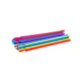 Paille cuillère 20cm-6mm couleurs assorties (11D01)